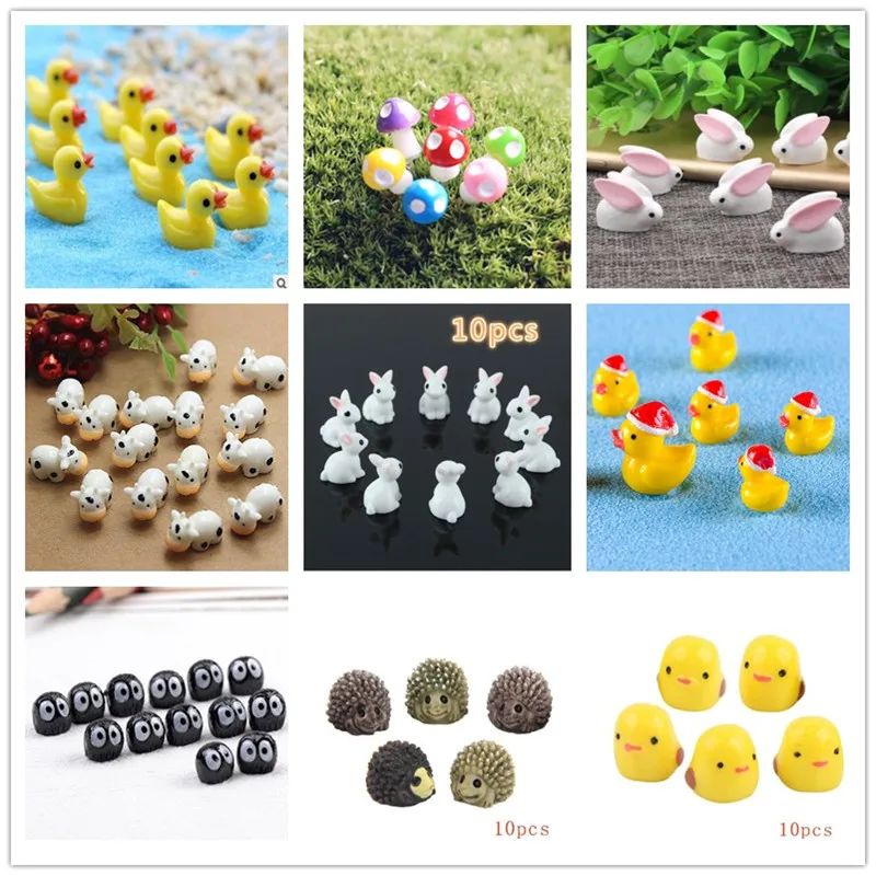 10Pcs/Hedgehog and Cows/Cute A - Bonsai Garden Art review and price