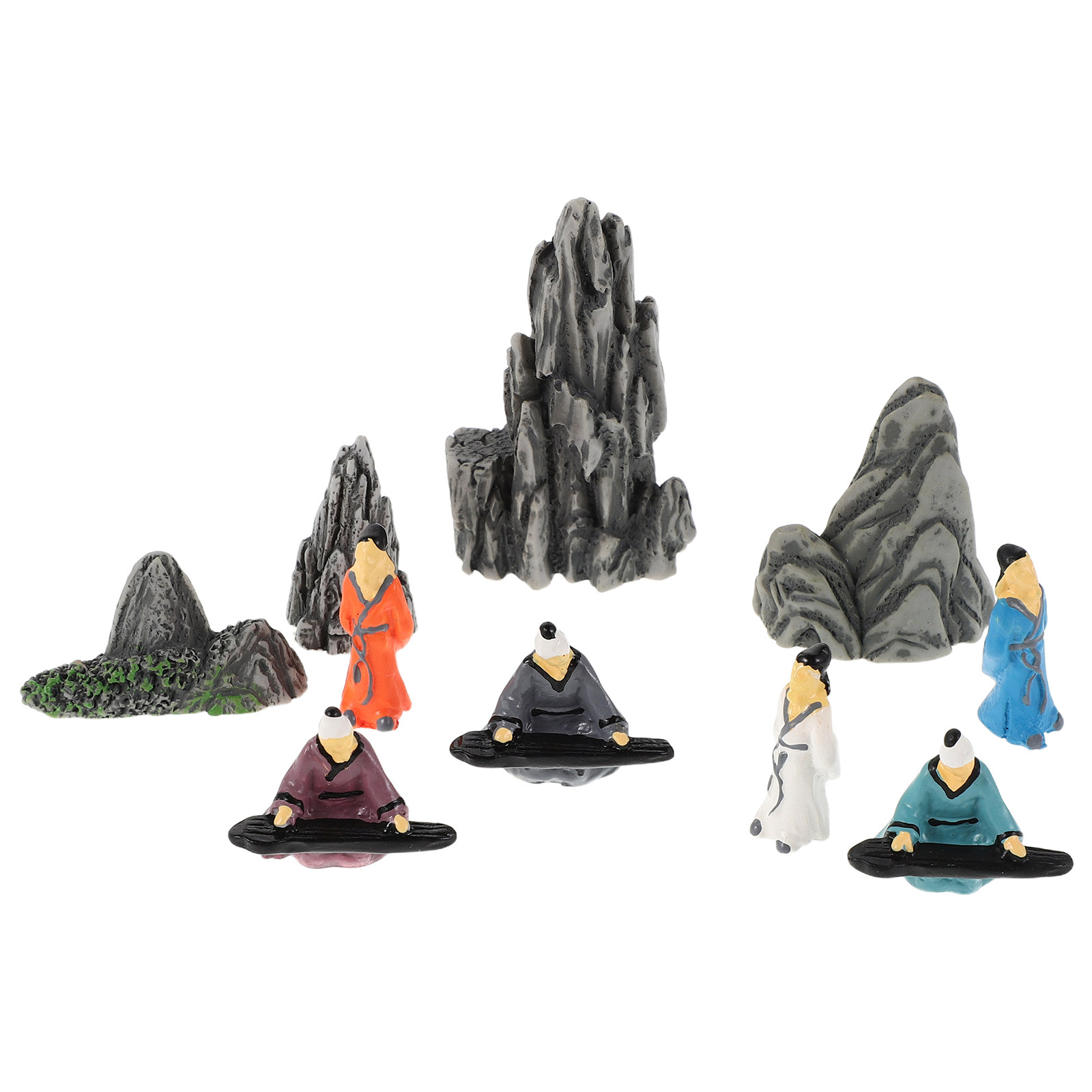 10Pcs Resin Miniature Chinese  - Bonsai Garden Landscape Design review and price