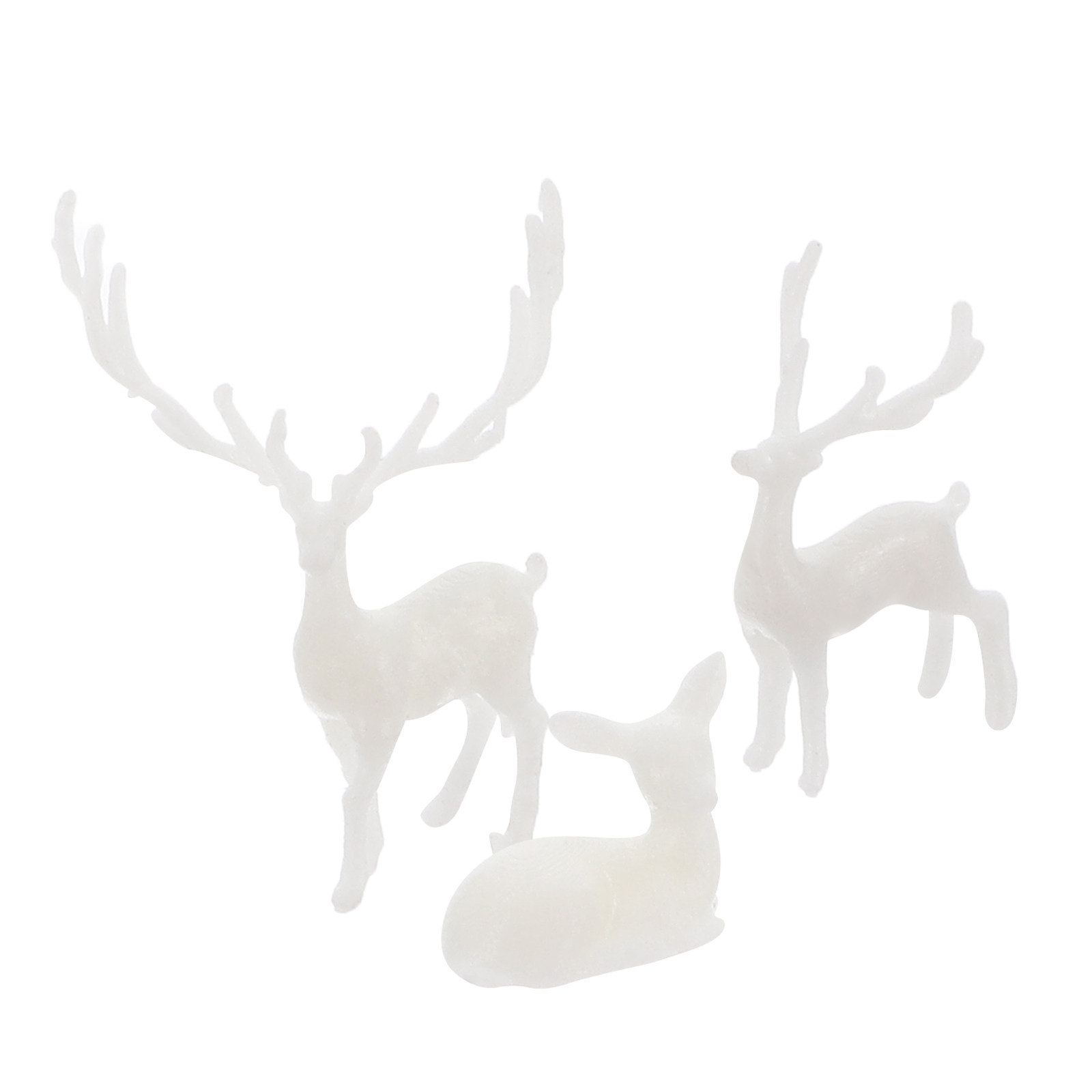 3Pcs Lifelike Resin Elk Statue - Bonsai Garden Landscape Design review and price