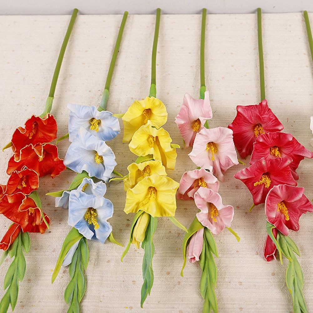 PU Artificial Gladiolus Branch - Bonsai Garden Art review and price